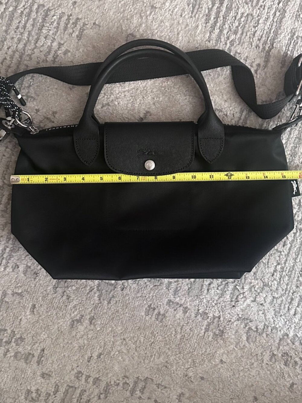 Le Pliage Energy S Handbag Black - barely used - Picture 10 of 11